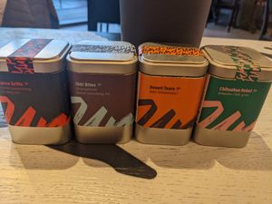 Spices on table at Unfckd in Berlin