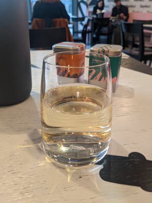 White wine (big glass) at Unfckd in Berlin