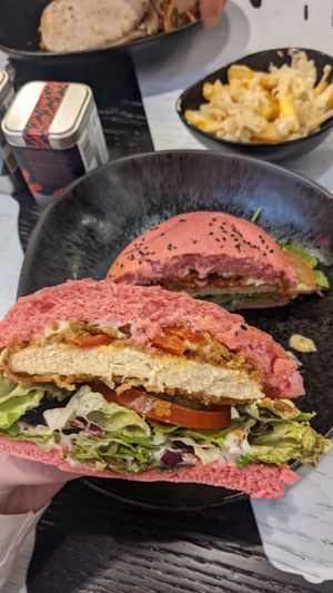 Chicken burger at Unfckd in Berlin