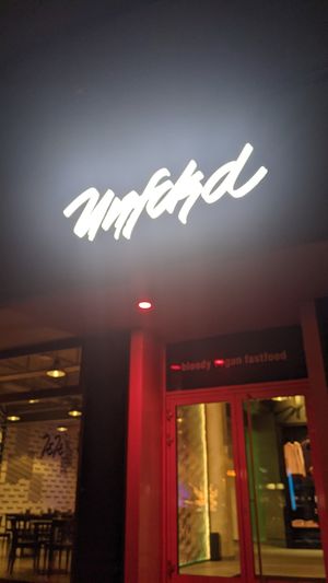 Outside at Unfckd in Berlin