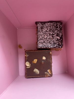 raw cakes at Joe & the Juice in Copenhagen