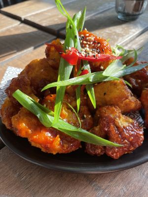 Cauliflower nuggets  at Louie Louie in Amsterdam