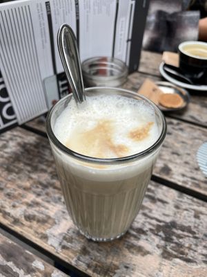 Soy milk latte  at Louie Louie in Amsterdam