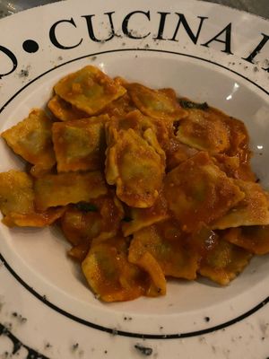 Vegan ravioli at Casa Sofia in Playa Del Carmen