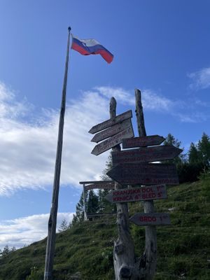 You can access many hikes from this location .  at Krekova koča na Ratitovcu in Torka