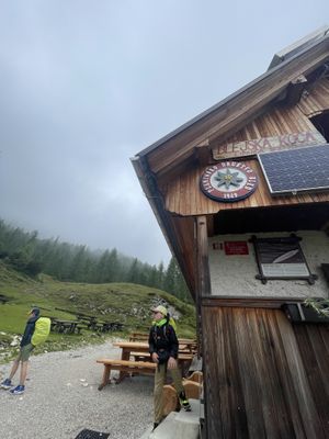 We were given free apples before starting our hike the next morning. So thoughtful.  at Krekova koča na Ratitovcu in Torka