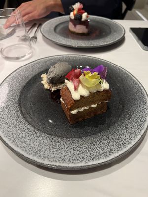 Carrot cake at Adesse in London