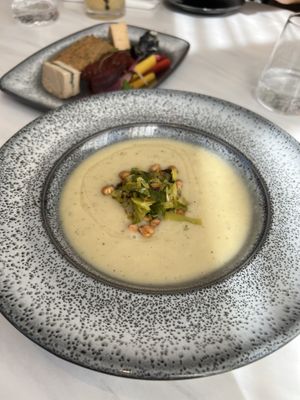 Jerusalem artichoke soup  at Adesse in London