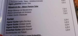 Vegan option at Café la Maison in Munich