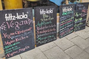 Various menus at Café la Maison in Munich