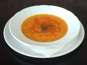 Tarhana soup at Aščinica Bosančica in Sarajevo