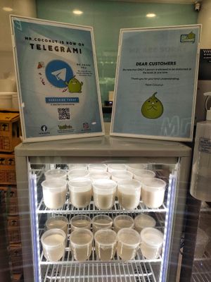 Pudding at Mr Coconut - Tiong Bahru Plaza in Central Singapore