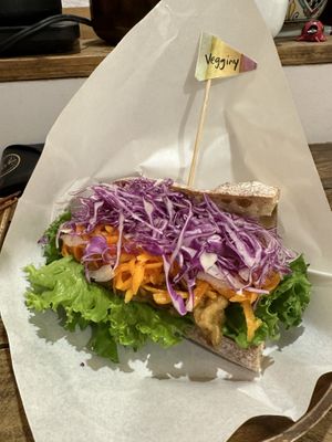 Tofu bánh mì  at Vegginy in Kyoto
