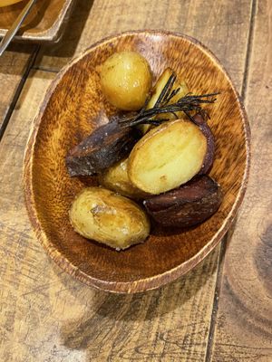 baked potatoes   at Vegginy in Kyoto