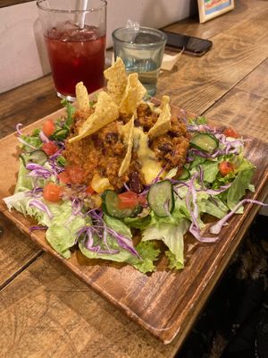 Nacho rice dish  at Vegginy in Kyoto