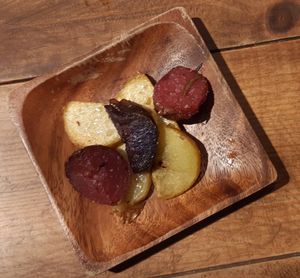 Trois variétés de patates au romarin at Vegginy in Kyoto
