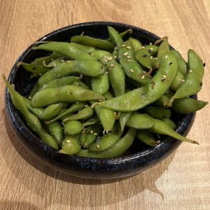 Edamame.  at Gaijin Ramen in Aarhus