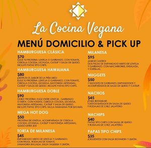 Menu at La Selvita in Merida