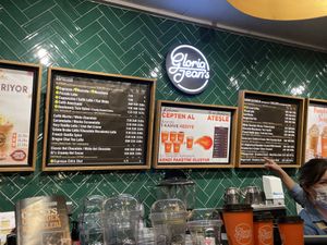 Menu at Gloria Jean's Coffees in Fethiye