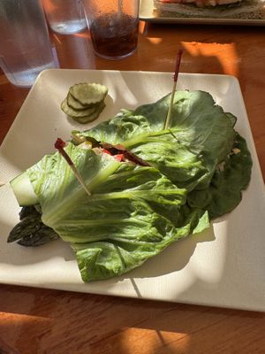 Solace sandwich no diary (bread is not vegan)  at Denali Brew Pub in Talkeetna