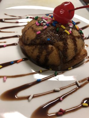 Fried Ice Cream at Bar Vegan in Albany