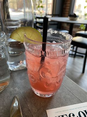 Tequila drink  at Bar Vegan in Albany