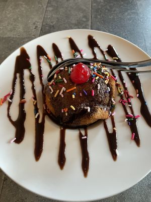 Fried ice cream   at Bar Vegan in Albany