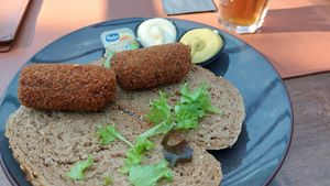 Vegan kroketten at Boscafé Merlijn Gaststätte in Kranenburg