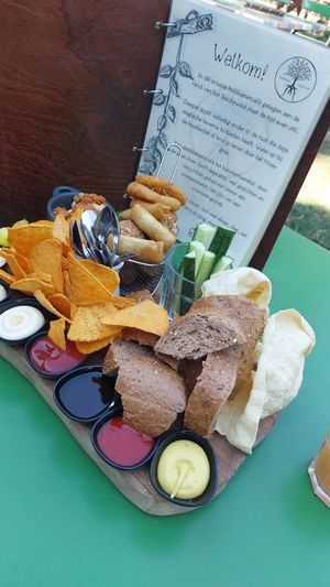 Vegan borrelplank at Boscafé Merlijn Gaststätte in Kranenburg