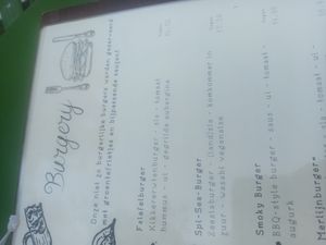 Menu at Boscafé Merlijn Gaststätte in Kranenburg