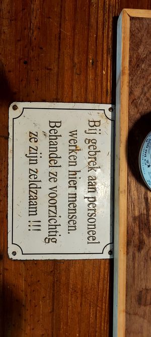 Humor overal at Boscafé Merlijn Gaststätte in Kranenburg