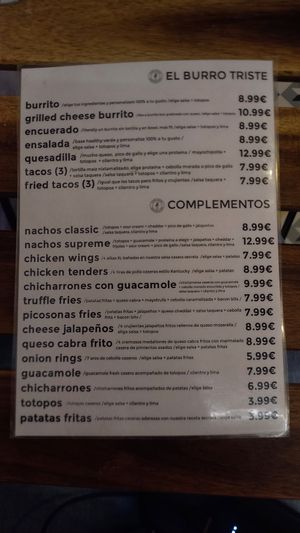  at El Burro Triste in Almeria