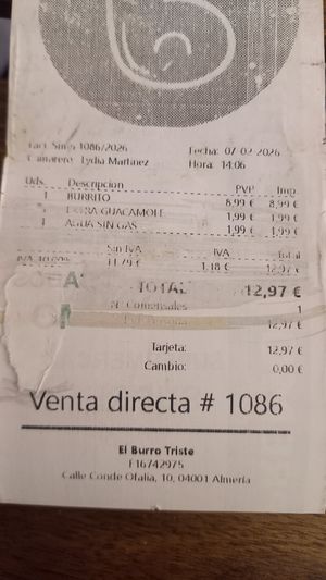  at El Burro Triste in Almeria