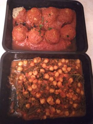 Meatballs and Ceci Kale Marinara at Taste: Plant Based in Blackwood