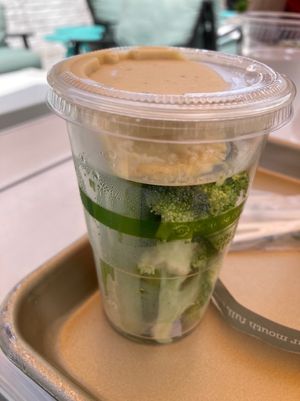 Hummus and veggies  at Evexia in Aurora