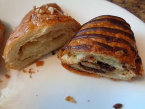 Pistachio and Chocolate Croissants Inside Fillings at Evexia in Aurora