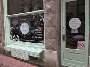 The shop from outside .  at Kolibri in Belgrade