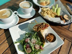 Chorizo burrito  at Beach'n SF in San Francisco