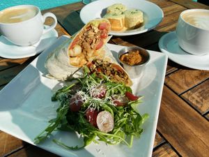 Chorizo burrito  at Beach'n SF in San Francisco