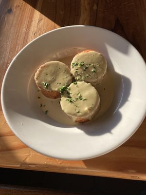 Cheesy hash cakes at Beach'n SF in San Francisco