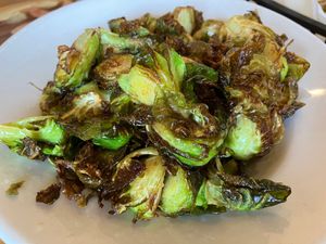 Brussels sprouts are best deep-fried. at Beach'n SF in San Francisco