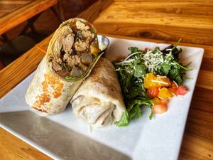 Chorizo burrito - tasted very fresh and flavorful   at Beach'n SF in San Francisco