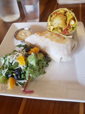 Breakfast burrito at Beach'n SF in San Francisco