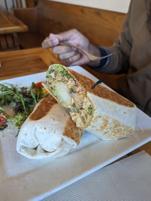 Tofu scramble burrito at Beach'n SF in San Francisco