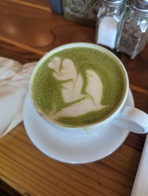 Matcha latte at Beach'n SF in San Francisco