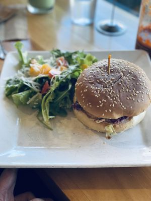 Chicken burgerrs  at Beach'n SF in San Francisco