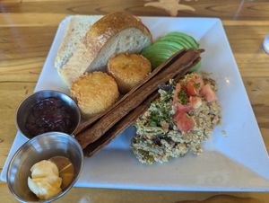 tofu scramble with bacon at Beach'n SF in San Francisco