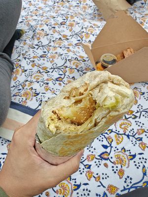 Breakfast burrito at Beach'n SF in San Francisco