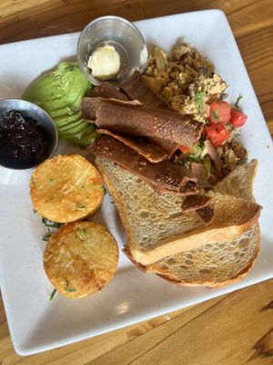 Tofu scramble  at Beach'n SF in San Francisco