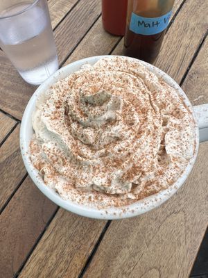Chai with whipped creamm  at Beach'n SF in San Francisco